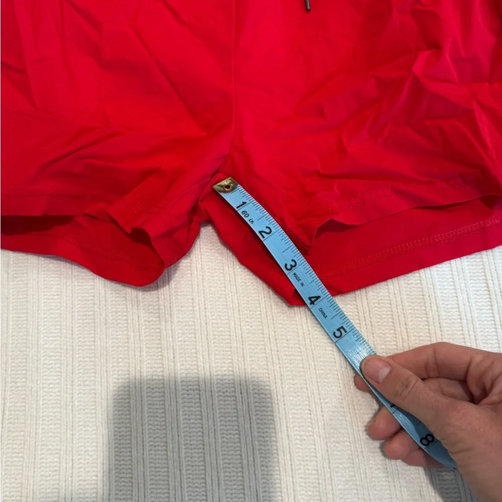Men’s Red Swim Trunks, size large